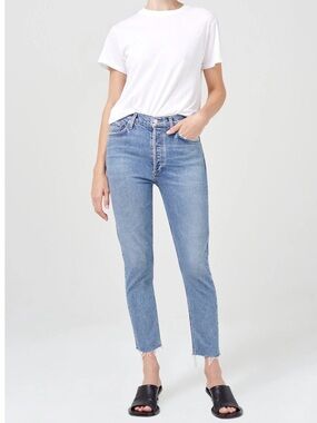 AGOLDE NICO HIGH RISE JEANS IN BLAME WOMENS SIZE 34 NWT